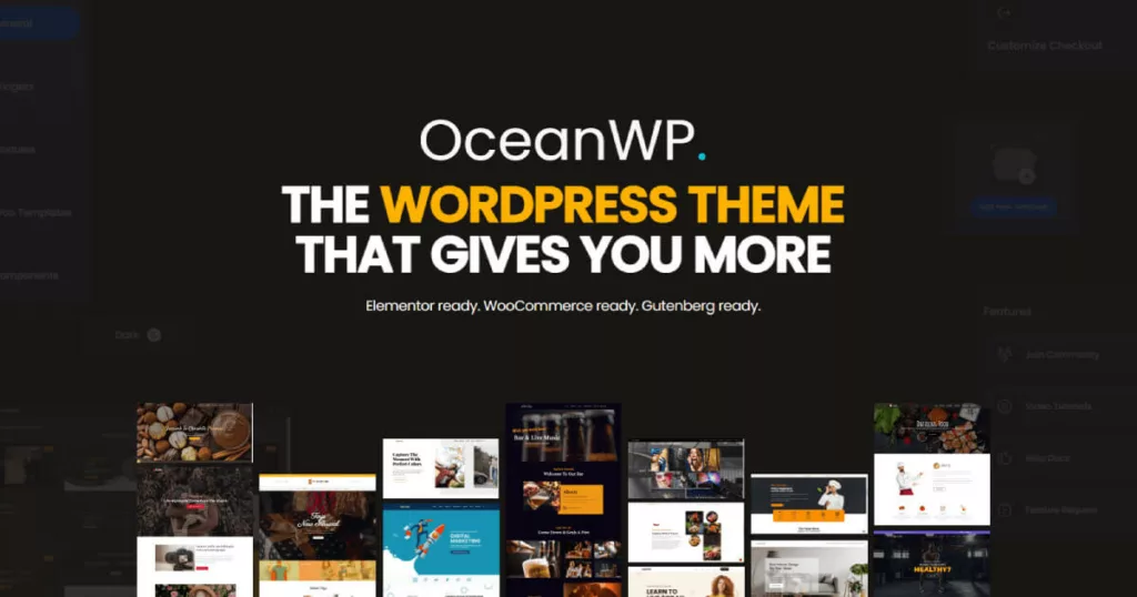Tema este dezvoltată de dezvoltatori și designeri de la compania OceanWP