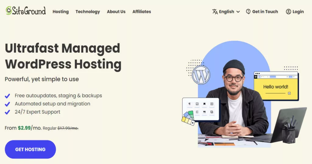 Hosting WordPress SiteGround